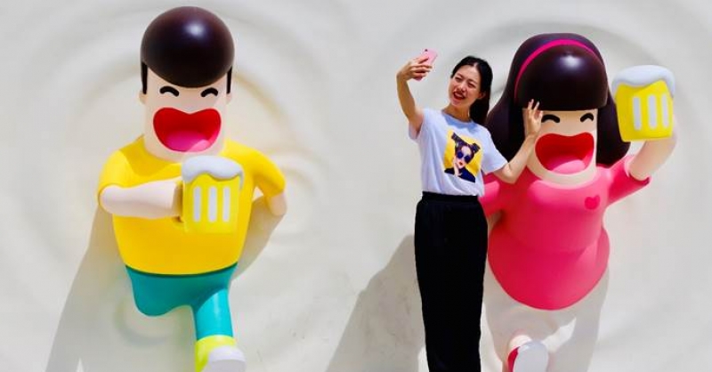 超可愛(ài)！西海岸新區(qū)金沙灘啤酒城IP形象發(fā)布